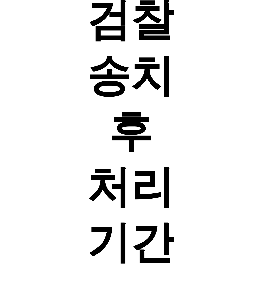 검찰 송치 후 처리 기간